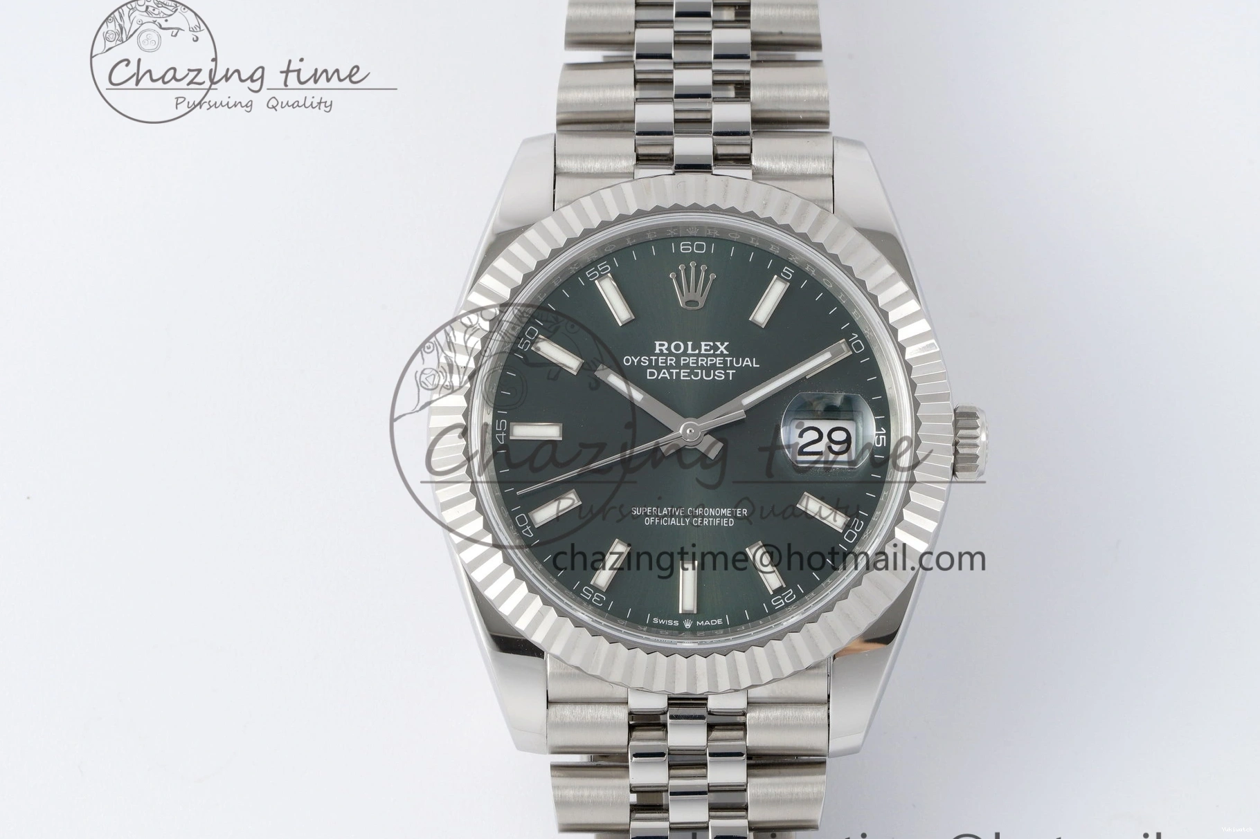 904L Best 41 1:1 Bracelet Steel Edition NTF Green Dial VR3235 126334 Stick on Jubilee DateJust 0316